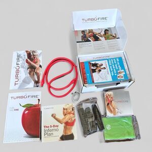 Beachbody Turbo Fire Intense Cardio Conditioning DVD 10 Discs Resistance Bands